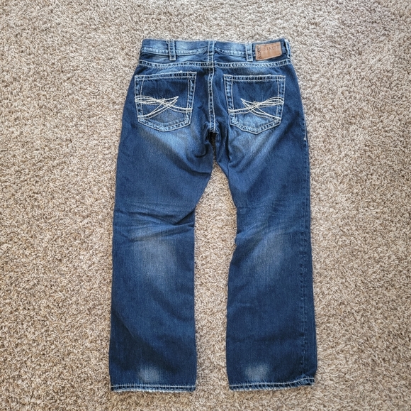 Silver Jeans | 925 Series Straight 38X32 Contrast Stitch Denim Blue Jeans Y2K - Picture 3 of 13